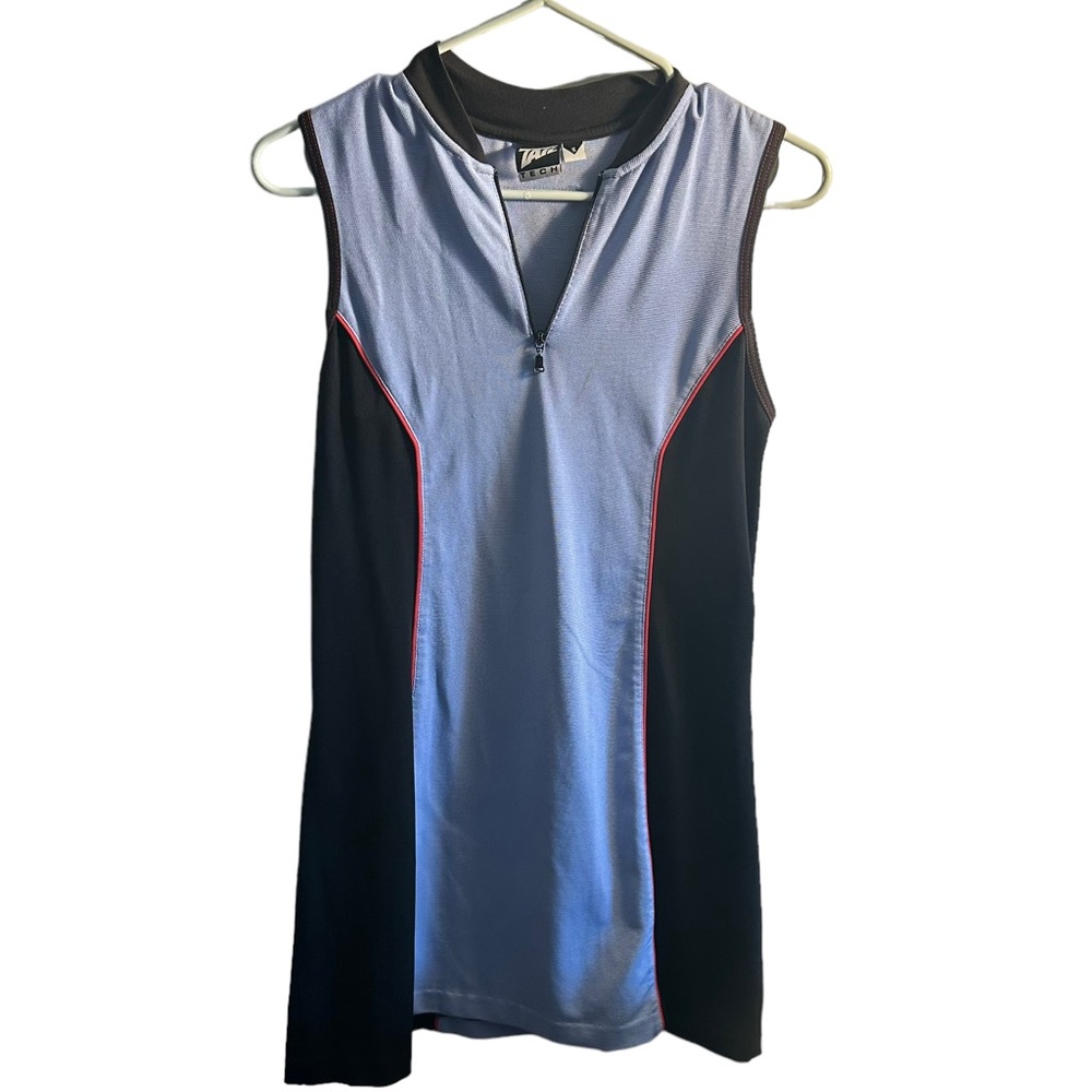 Tail Tech Blue Black Colorblock Tennis Golf Mini Dress Size S PICKLEBALL